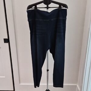 Soft Surroundings Navy Denim Jeans Size 2x 22W Jeggings Super Soft